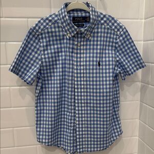 Polo by Ralph Lauren Blue and White Plaid Shirt